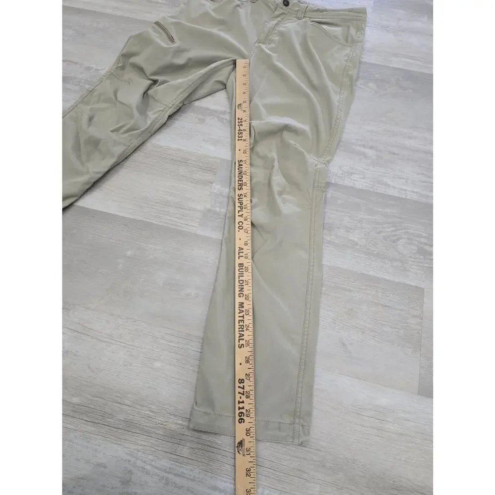 Royal Robbins Active Traveler Stretch Pants Men's 32x30 Khaki Tan Hiking Outdoor
